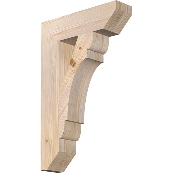 Ekena Millwork Olympic Slat Smooth Bracket, Douglas Fir, 5 1/2"W x 22"D x 34"H BKT06X22X34OLY06SDF - main